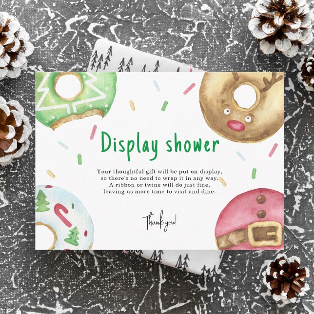 Christmas cookies and doughnuts - display shower enclosure card (Creator Uploaded)