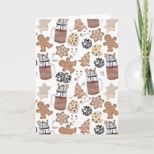 Christmas Cookies and Hot Cocoa Holiday Baking Card