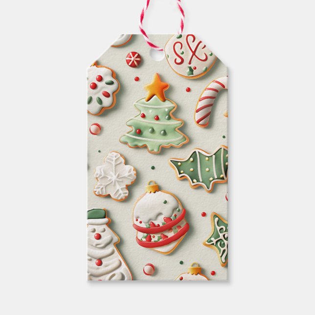 Christmas Cookies and Sprinkles Gift Tags (Front)