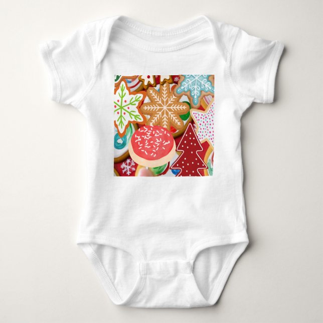 Christmas Cookies Baby Bodysuit (Front)