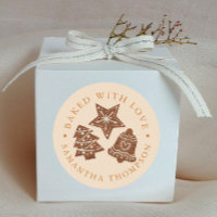 Christmas Cookies Baked with Love Yellow