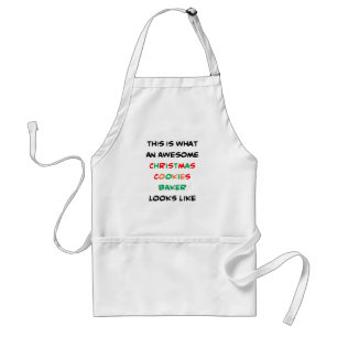 christmas cookies baker, awesome standard apron