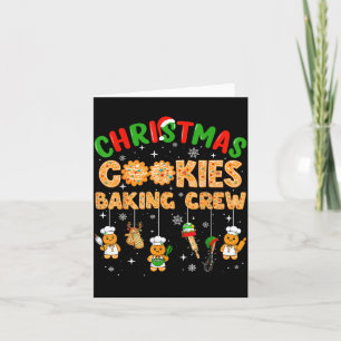 Christmas Cookies Baking Crew Funny Cookie Family  Card