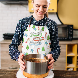 Christmas Cookies Baking Spiritas Bright  Apron