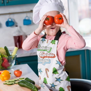 Christmas Cookies Baking Spirits Bright  Apron