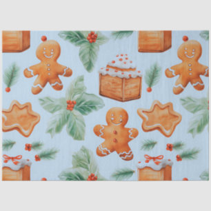 Christmas Cookies Cakes Gingerbread Men Christmas Tissue Paper