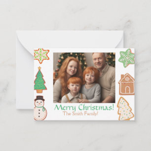 Christmas Cookies Celebration Cards with Family