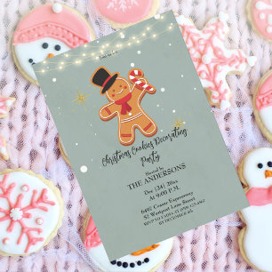 Christmas Cookies Decorating Party invitation