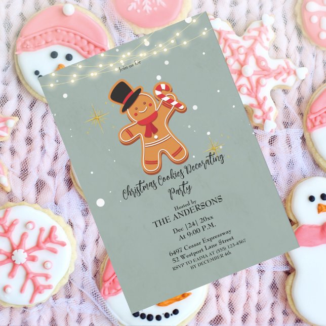 Christmas Cookies Decorating Party invitation  (Creator Uploaded)