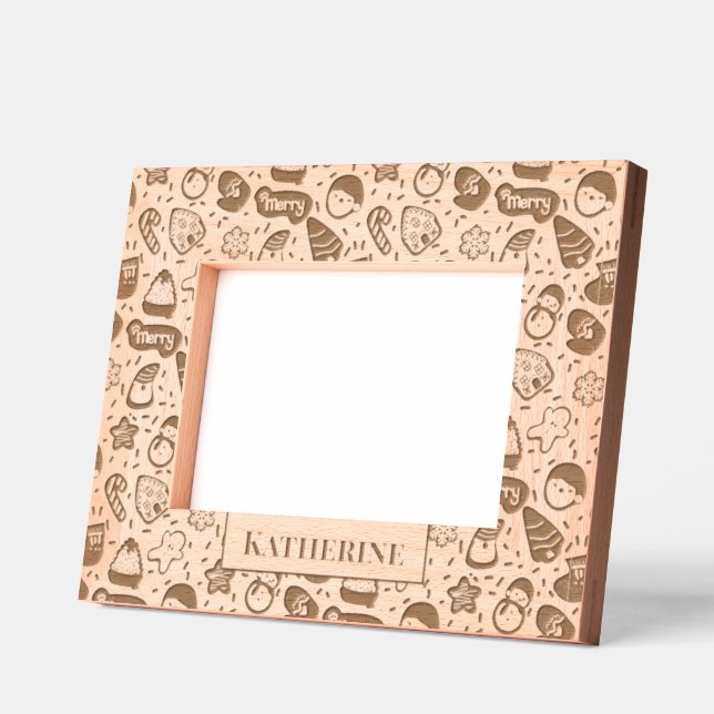 Christmas Cookies Etched Frames (Left)