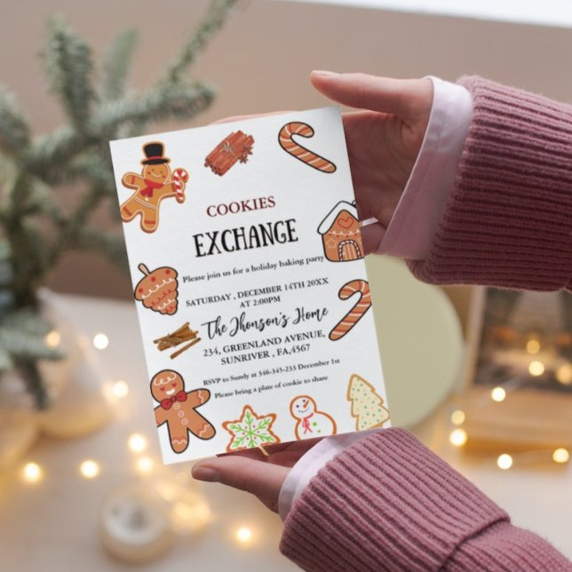 Christmas Cookies Exchange Party Invitation (Creator Uploaded)