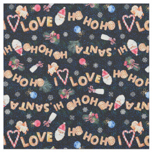 Christmas Cookies Festive Holiday Fabric