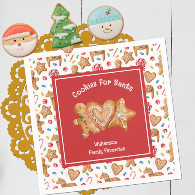 Christmas Cookies for Santa White Napkin (Creator Uploaded)