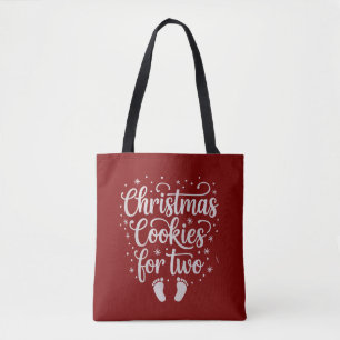 Christmas Cookies For Two Maternity Pregnancy Xmas Tote Bag