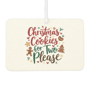 Christmas Cookies For Two Please Pregnancy  Xmas   Car Air Freshener
