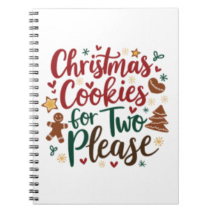 Christmas Cookies For Two Please Pregnancy Xmas Notebook