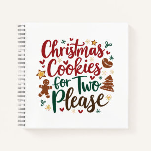 Christmas Cookies For Two Please Pregnancy Xmas Notebook