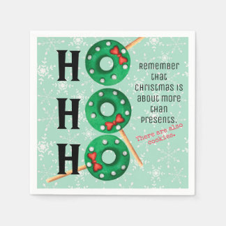 Christmas Cookies Funny Ho Ho Ho Holiday Napkins