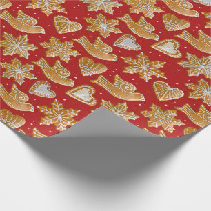 Christmas Cookies Gingerbread Medovniky Wrapping Paper