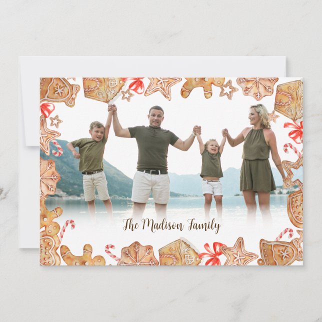 Christmas Cookies Holiday Card (Front)