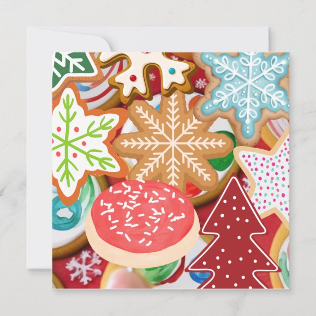 Christmas Cookies Holiday Card (Front)