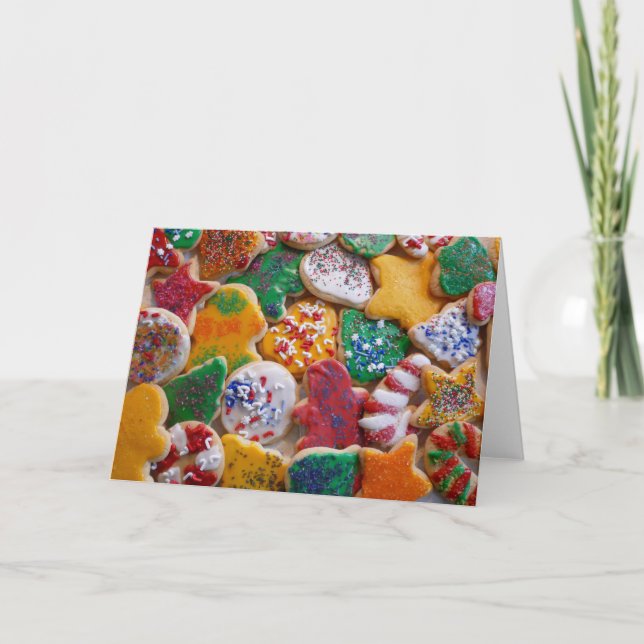 Christmas Cookies I Colourful Holiday Baking Card (Front)