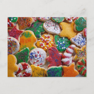 Christmas Cookies I Colourful Holiday Baking Postcard