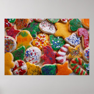 Christmas Cookies I Colourful Holiday Baking Poster