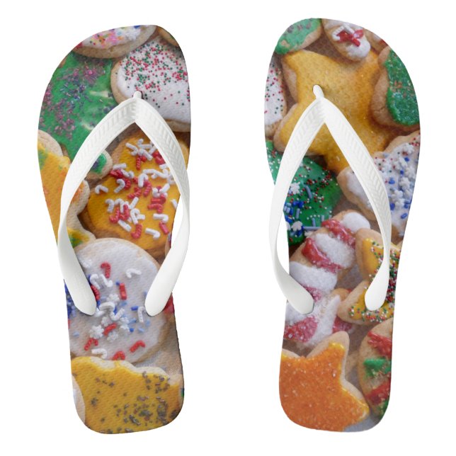 Christmas Cookies I Colourful Holiday Baking Thongs (Footbed)