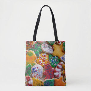 Christmas Cookies I Colourful Holiday Baking Tote Bag
