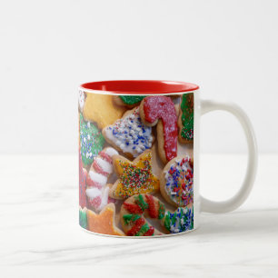 Christmas Cookies I Colourful Holiday Baking Two-Tone Coffee Mug