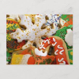 Christmas Cookies II Colourful Holiday Baking Postcard