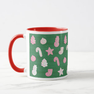 Christmas Cookies in Green Mug