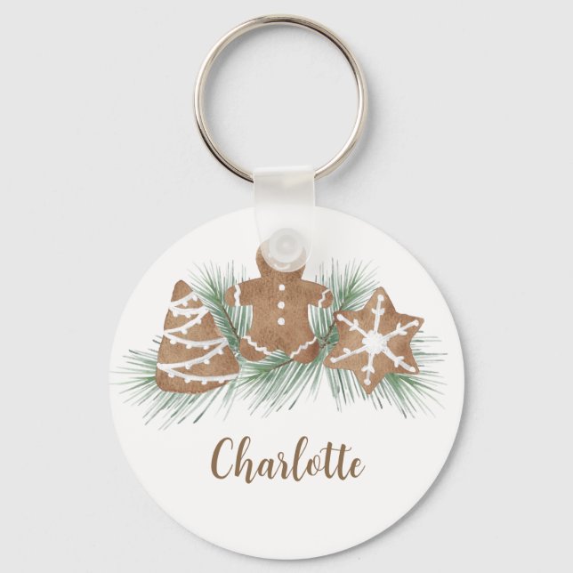 Christmas Cookies  Key Ring (Front)