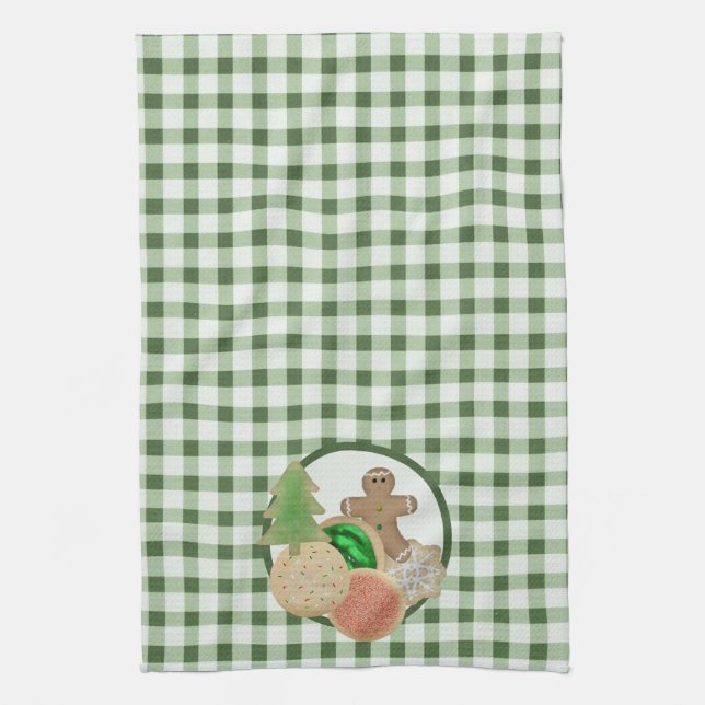 Christmas Cookies Kitchen Towel (Vertical)