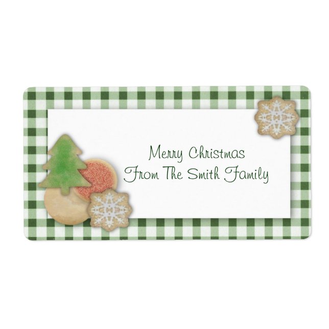 Christmas Cookies Label (Front)
