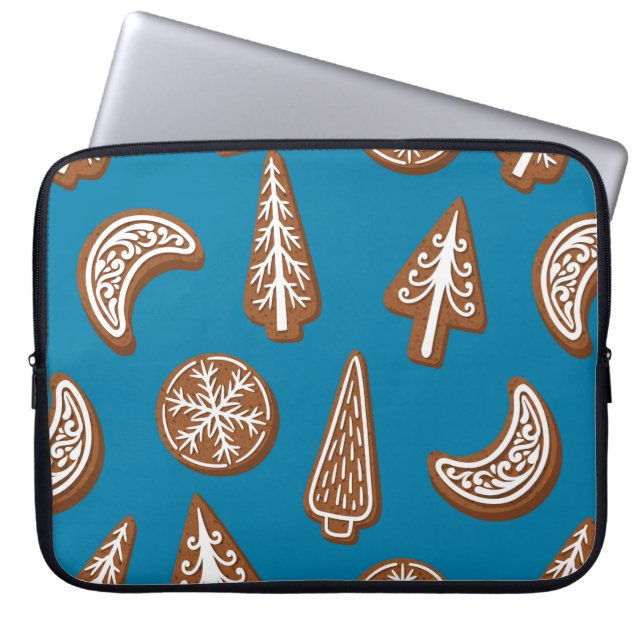 Christmas cookies laptop sleeve (Front)