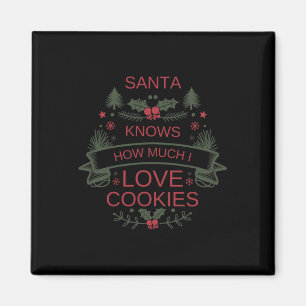 Christmas Cookies Lover Shirt For Comfort Foodies Magnet