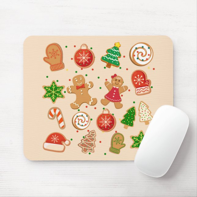  Christmas Cookies Mouse Pad (With Mouse)