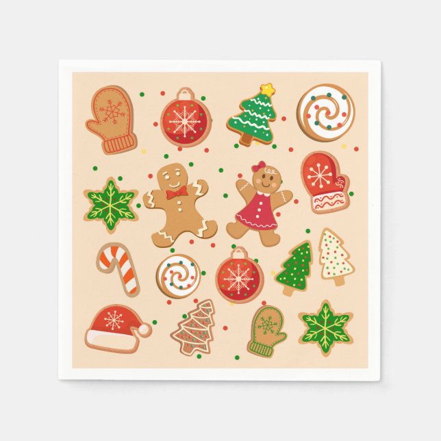  Christmas Cookies Napkin (Front)