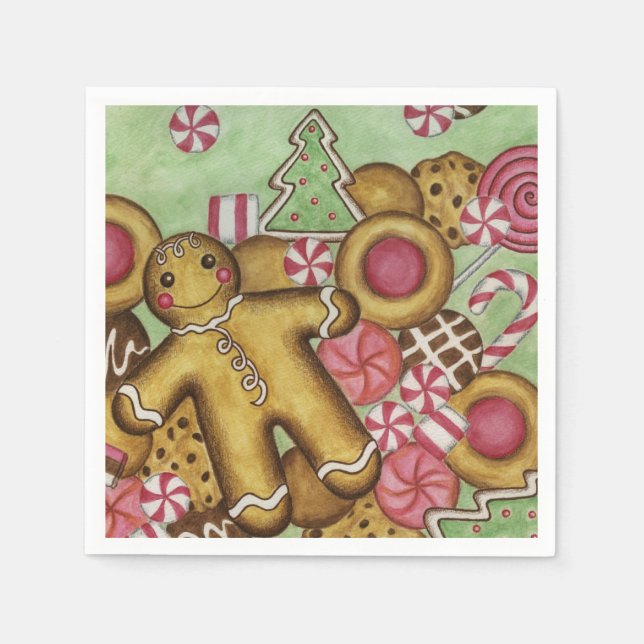Christmas Cookies Napkins (Front)