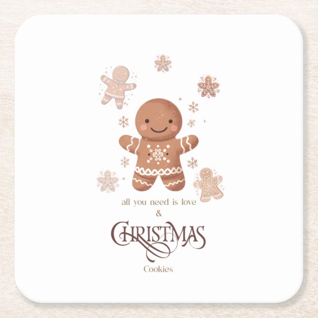 christmas cookies Paper Coaster (Front)