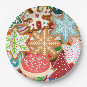 Christmas Cookies Paper Plate