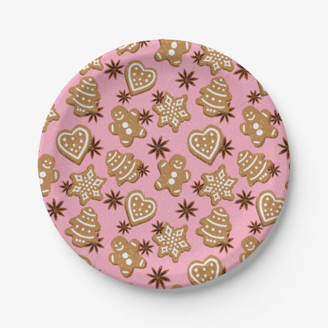 Christmas cookies paper plate (Front)