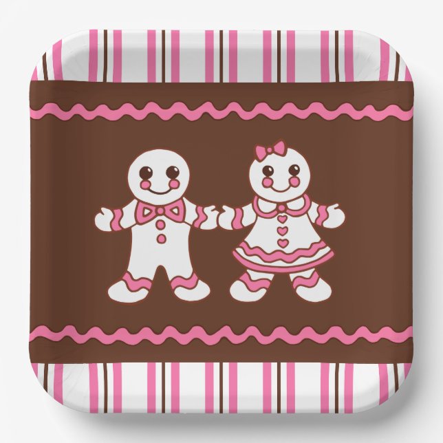 Christmas Cookies Paper Plates  (Front)