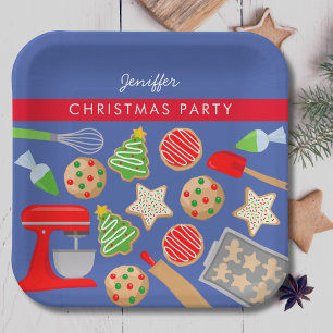 CHRISTMAS COOKIES PARTY PAPER PLATE
