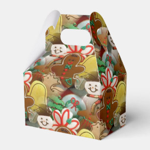 Christmas Cookies Pattern Favour Box