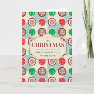 Christmas cookies quilt "homemade by" baking holiday card