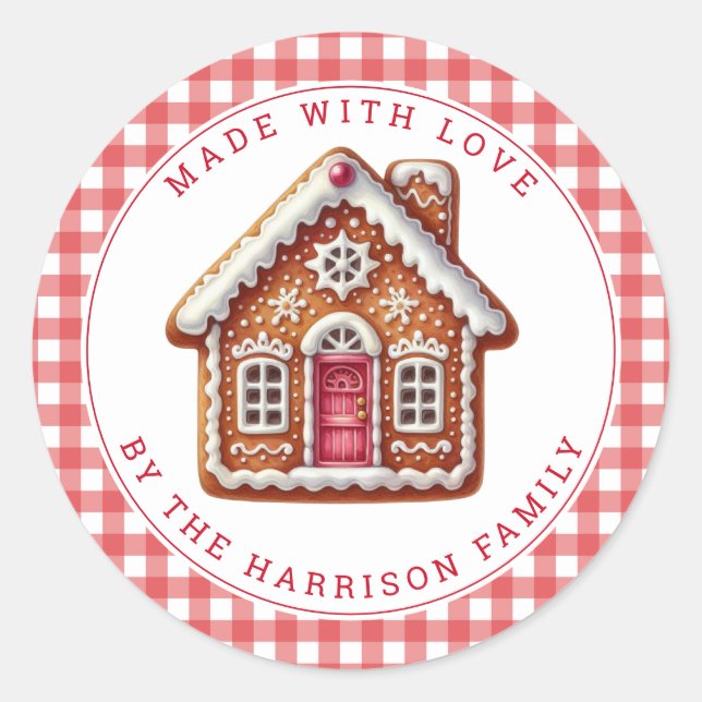 Christmas Cookies Round Stickers (Front)