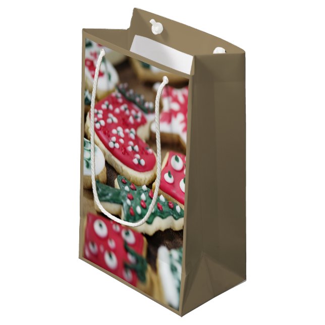 Christmas Cookies Small Gift Bag (Front Angled)